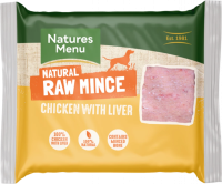 Natures Menu Just Chicken and Liver Mince Portions 400g